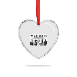 W E B Du Bois Quote Heart Crystal Glass Ornament There Is But One Coward On Earth TS12 Print Your Wear