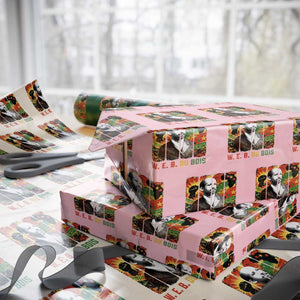 W E B Du Bois Wrapping Paper Roll Civil Rights Leader Gift TS12 Light Pink Print Your Wear