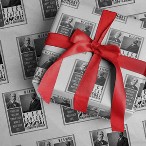 W E B Du Bois Wrapping Paper Roll Pan Africanism Intellectual Leader TS12 White Print Your Wear
