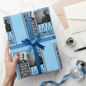 W E B Du Bois Wrapping Paper Roll Pan Africanism Intellectual Leader TS12 Light Blue Print Your Wear