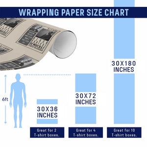 W E B Du Bois Wrapping Paper Roll Pan Africanism Intellectual Leader TS12 Print Your Wear