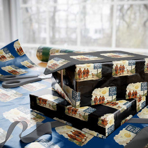 Walk For Peace Aloka the Dog and Monks Wrapping Paper Roll TS02 Black Print Your Wear