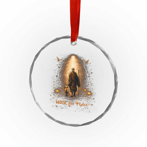 Walk for Peace Lantern Path Crystal Glass Ornament Monk and Aloka the Dog Spiritual Journey TS02 Print Your Wear