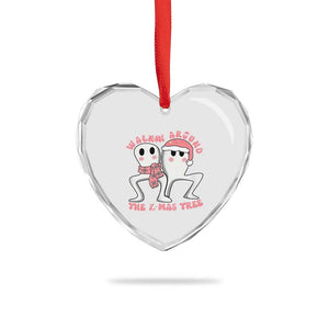 Walkin Around The Xmas Tree Heart Crystal Glass Ornament Fresno Nightcrawler Cryptid Christmas Gift TS12 Print Your Wear