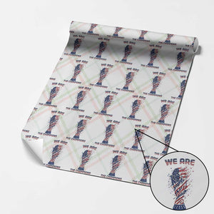 We Are Champions Wrapping Paper Roll USA Soccer Lover Gift TS12 Christmas Plaid Print Your Wear