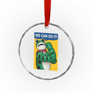 We Can Do It Rosie Frog Crystal Glass Ornament Resist Protest Parody Feminist Retro Poster TS02 Print Your Wear
