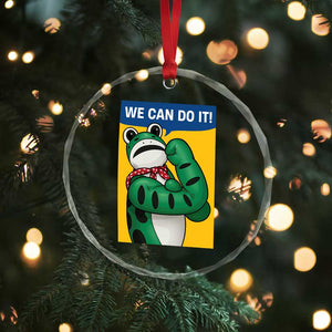 We Can Do It Rosie Frog Crystal Glass Ornament Resist Protest Parody Feminist Retro Poster - Print Your Wear