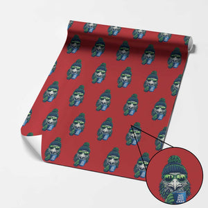 We Did Not Care Wrapping Paper Roll Seattle Championship Quote TS14 Red Print Your Wear
