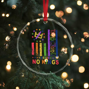 We The People No Kings in America Crystal Glass Ornament Protest LGBTQ+ American Flag TS10 Print Your Wear