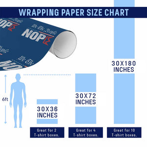 We The People Say Nope Wrapping Paper Roll Retro Patriotic No Kings Political Satire TS02 Print Your Wear