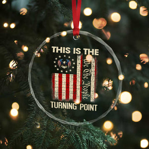 We the People Turning Point Crystal Glass Ornament Vintage American Flag and Freedom Patriotic Eagle TS02 Print Your Wear