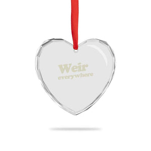 Weir Everywhere Heart Crystal Glass Ornament Legendary Musician Memorial Tribute for Fans TS02 Print Your Wear