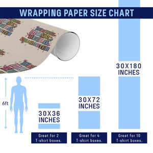 Weird Moms Build Character Wrapping Paper Roll Funny Mom Mother's Day TS14 Print Your Wear
