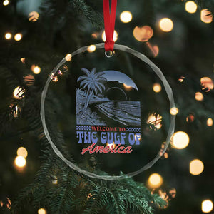 Welcome To America's Gulf Crystal Glass Ornament Retro Vintage Beach TS02 Print Your Wear