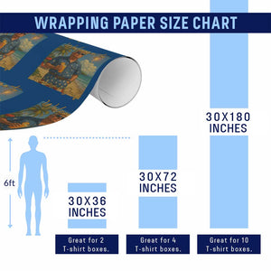 Welcome To Americas Gulf Wrapping Paper Roll Funny Trump Americana Retro Summer Vibe TS02 Print Your Wear