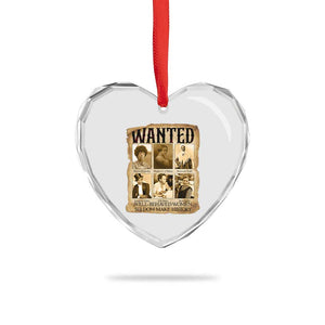 Well Behaved Women Seldom Make History Heart Crystal Glass Ornament Vintage Feminist Poster TS12 Print Your Wear