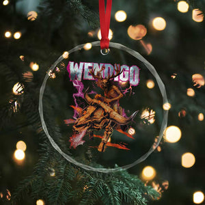 Wendigo Crystal Glass Ornament Riding Skeleton Cryptid Occult Dark Fantasy TS10 Print Your Wear