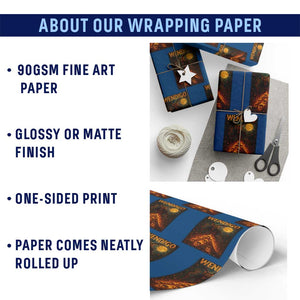 Wendigo Wrapping Paper Roll Halloween Cryptid Horror Mythical Creature TS10 Print Your Wear