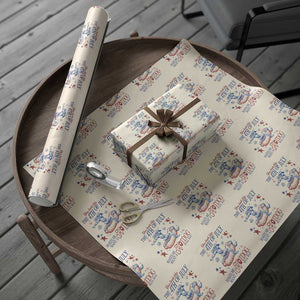 Western Cowgirl You Look Like the 4th of July Wrapping Paper Roll Makes Me Want A Hot Dog Real Bad TS14 Beige Print Your Wear