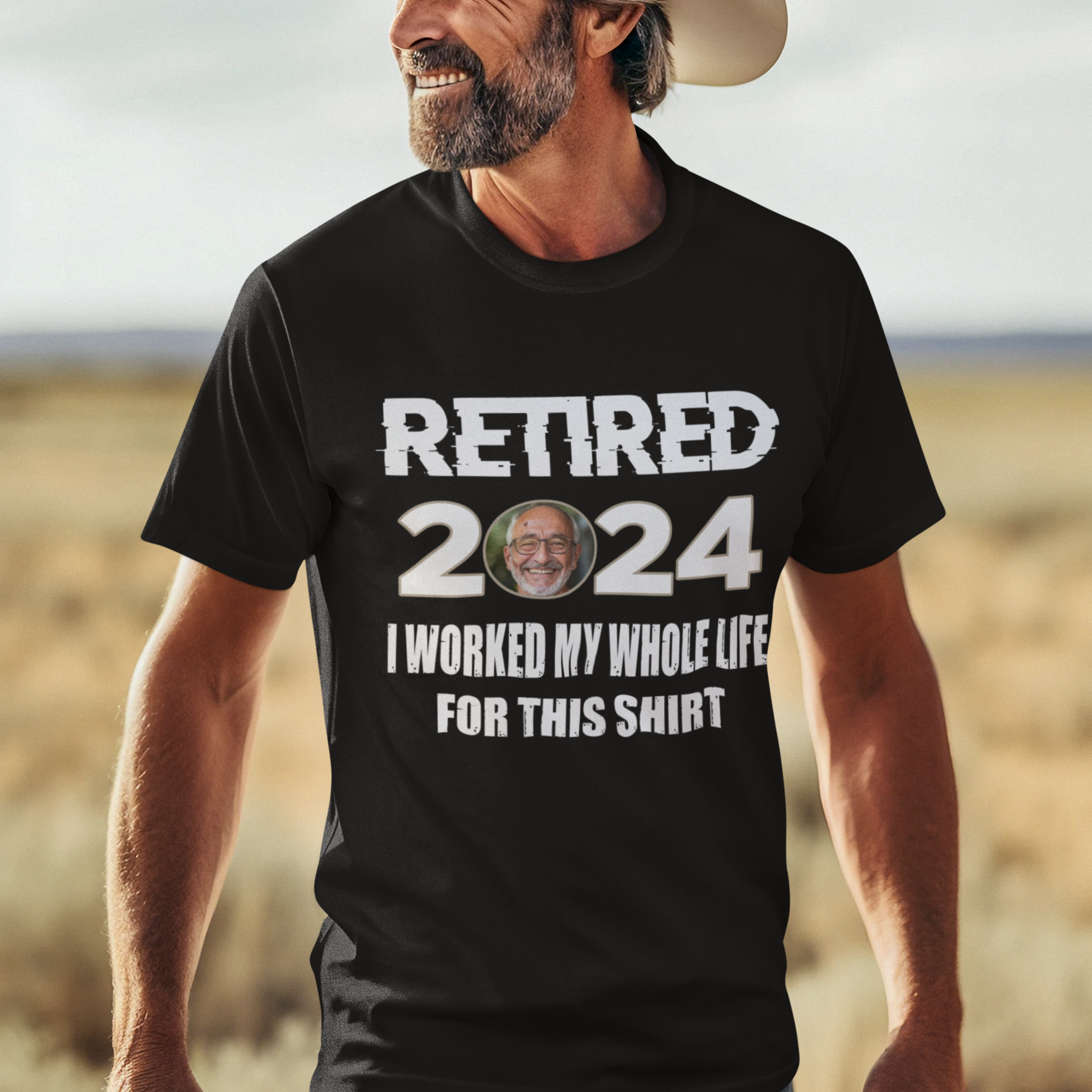 Personalized 2024 Retirement Shirt Custom Photo I'm Retired I Worked My Whole Life CTM02 Custom - Printyourwear