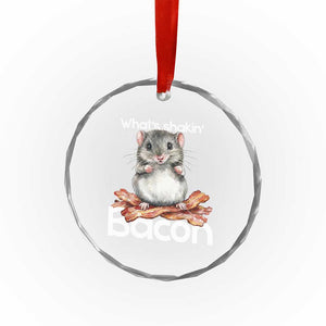 What is Shakin Bacon Funny Mouse Crystal Glass Ornament Pun Animal Humor TS02 Print Your Wear