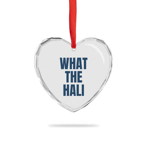 What The Hali Heart Crystal Glass Ornament Indiana Hoosier Funny Basketball Overrated TS02 Print Your Wear