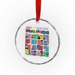 What We Learn From Black History Crystal Glass Ornament Black Civil Rights Leaders TS02 Print Your Wear