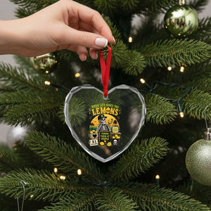 When Life Gives You Lemons Throw Them At People Heart Crystal Glass Ornament Skeleton Lemon Jokes
