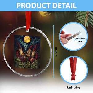 Wizard 420 Smoking Marijuana Crystal Glass Ornament Funny Stoner Weed Lover Meme TS10 Print Your Wear