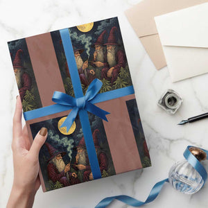 Wizard 420 Smoking Marijuana Wrapping Paper Roll Funny Stoner Weed Lover Meme TS10 Mocha Print Your Wear