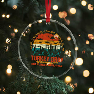 WKRP Turkey Drop Crystal Glass Ornament Funny Thanksgiving Day First Annual WKRP TS10 Print Your Wear