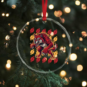 Wolf Football Lover Crystal Glass Ornament Game Day Fan Lifestyle TS12 Print Your Wear