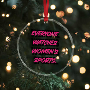 Womens Sports Crystal Glass Ornament Feminist Body Positivity Inclusive Equality TS10 Print Your Wear