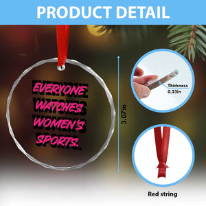 Womens Sports Crystal Glass Ornament Feminist Body Positivity Inclusive Equality TS10 Print Your Wear