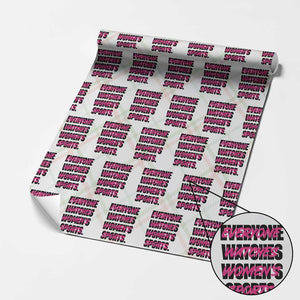 Womens Sports Wrapping Paper Roll Feminist Body Positivity Inclusive Equality TS10 Christmas Plaid Print Your Wear