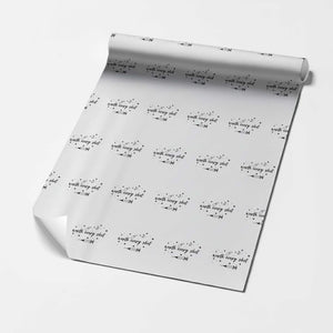 Worth Every Shot Wrapping Paper Roll IVF Baby Pregnancy Announcement TS10 White Print Your Wear