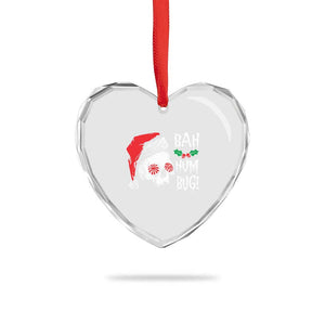 Xmas Bah Humbug Skull Santa Hat Heart Crystal Glass Ornament TS09 Print Your Wear