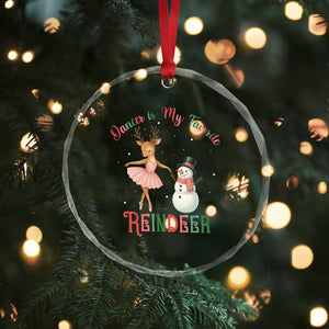 Xmas Ballet Reindeer Crystal Glass Ornament Dancer Is My Favorite Reindeer Gift TS12 Print Your Wear