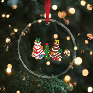 Xmas Cake Tree Bow Crystal Glass Ornament Tis The Season TS10 Print Your Wear