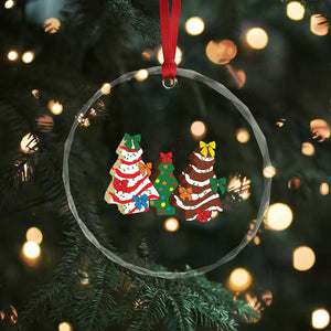Xmas Cake Tree Bow Crystal Glass Ornament Tis The Season TS10 Print Your Wear