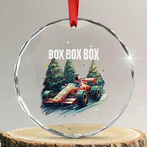 Xmas Car Racing Crystal Glass Ornament Box Box Box Xmas Tree Colorful Light TS09 Transparent Glass 3'' Circle Print Your Wear