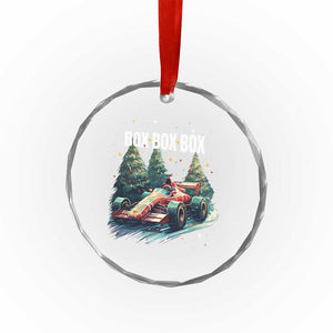 Xmas Car Racing Crystal Glass Ornament Box Box Box Xmas Tree Colorful Light TS09 Print Your Wear