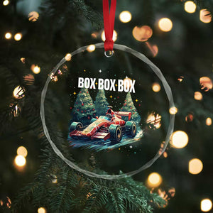 Xmas Car Racing Crystal Glass Ornament Box Box Box Xmas Tree Colorful Light TS09 Print Your Wear