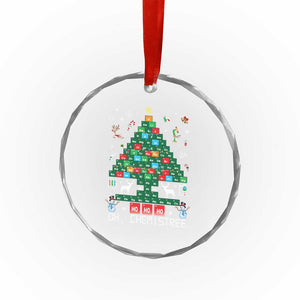 Xmas Chemistry Teacher Crystal Glass Ornament Oh Chemistree Laboratory Lab Tech Teacher Xmas Gift TS10 Print Your Wear
