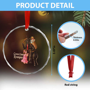 Xmas Creepy Krampus Crystal Glass Ornament Greetings From Gruss Vom Krampus TS11 Print Your Wear