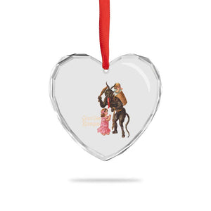 Xmas Creepy Krampus Heart Crystal Glass Ornament Greetings From Gruss Vom Krampus TS11 Print Your Wear
