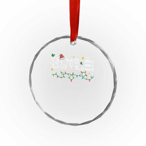 Xmas Dental Crystal Glass Ornament Red Santa Hat Teeth Funny Dentist Merry TS10 Print Your Wear