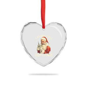Xmas Dentist Heart Crystal Glass Ornament I Know You Didn't Floss Dental Santa TS09 Print Your Wear