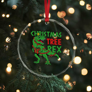 Xmas Dinosaur Crystal Glass Ornament Funny Tree Rex Xmas Light TS12 Print Your Wear