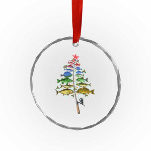 Xmas Fishing Crystal Glass Ornament Colorful Fish Aquatic Christmas Tree Fisherman TS09 Print Your Wear
